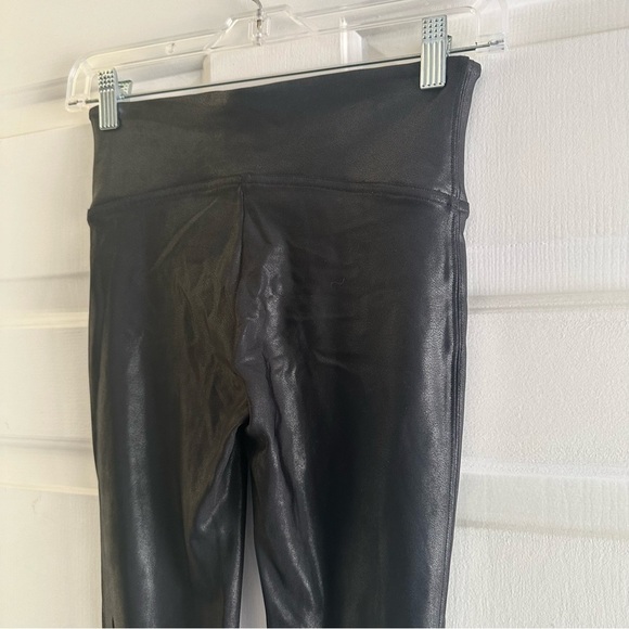 Spanx Faux Leather Pants Leggings Black Small - Picture 7 of 9